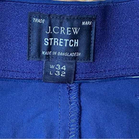 J. Crew Blue Ankle Cropped Pants 34x32. Like new. - Picture 6 of 9